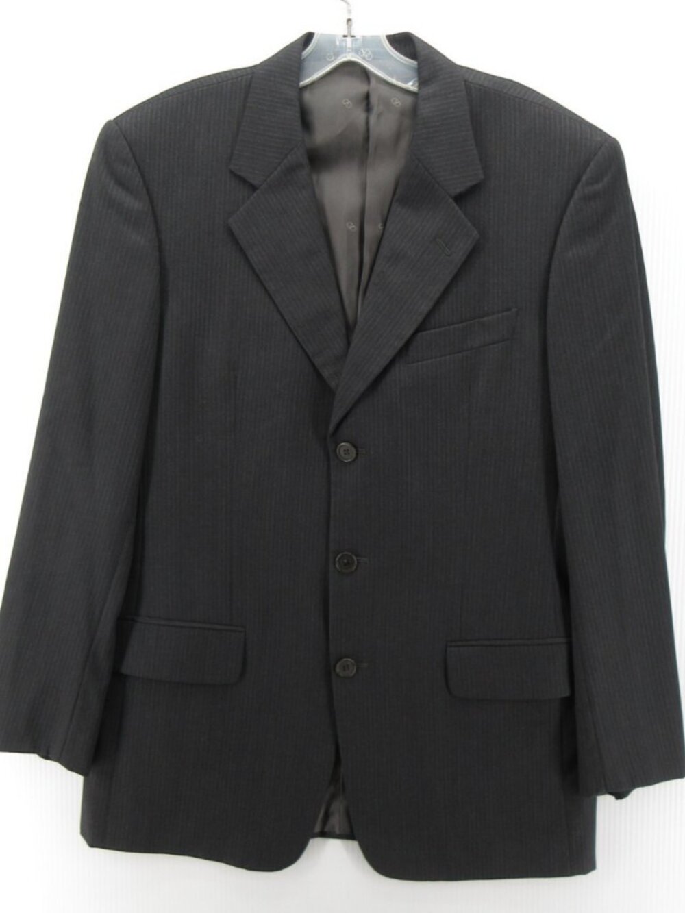 VINTAGE Valentino Sport Coat 40 Blazer Virgin Wool Pinstripe Italy
